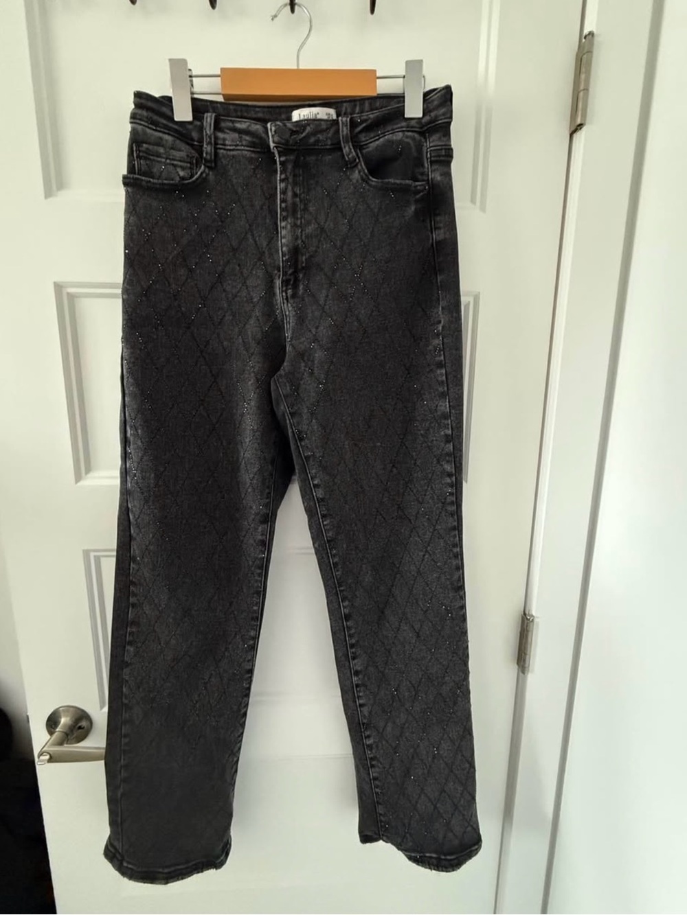 Jeans strass black New woman
